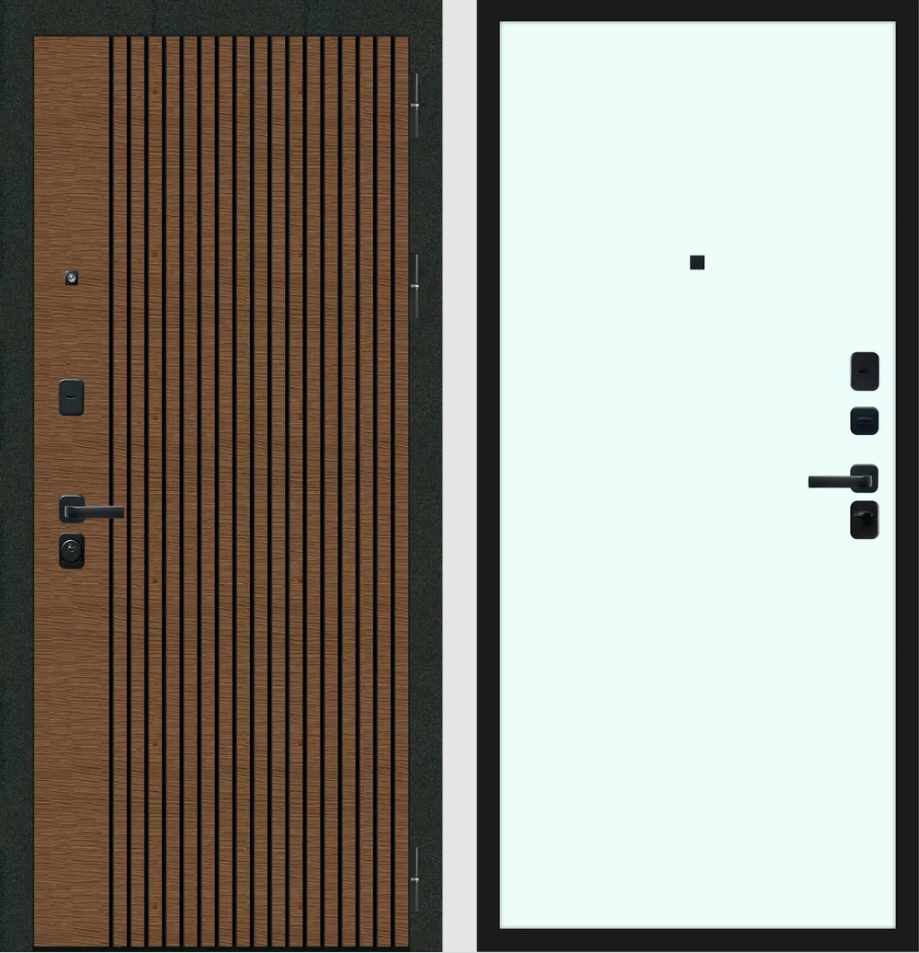 Дуб кантри темный/Velluto Bianco