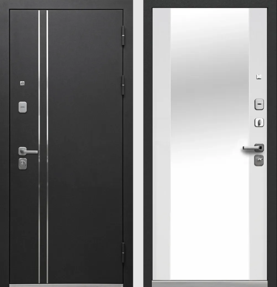 Букле черный/Эмалит белый