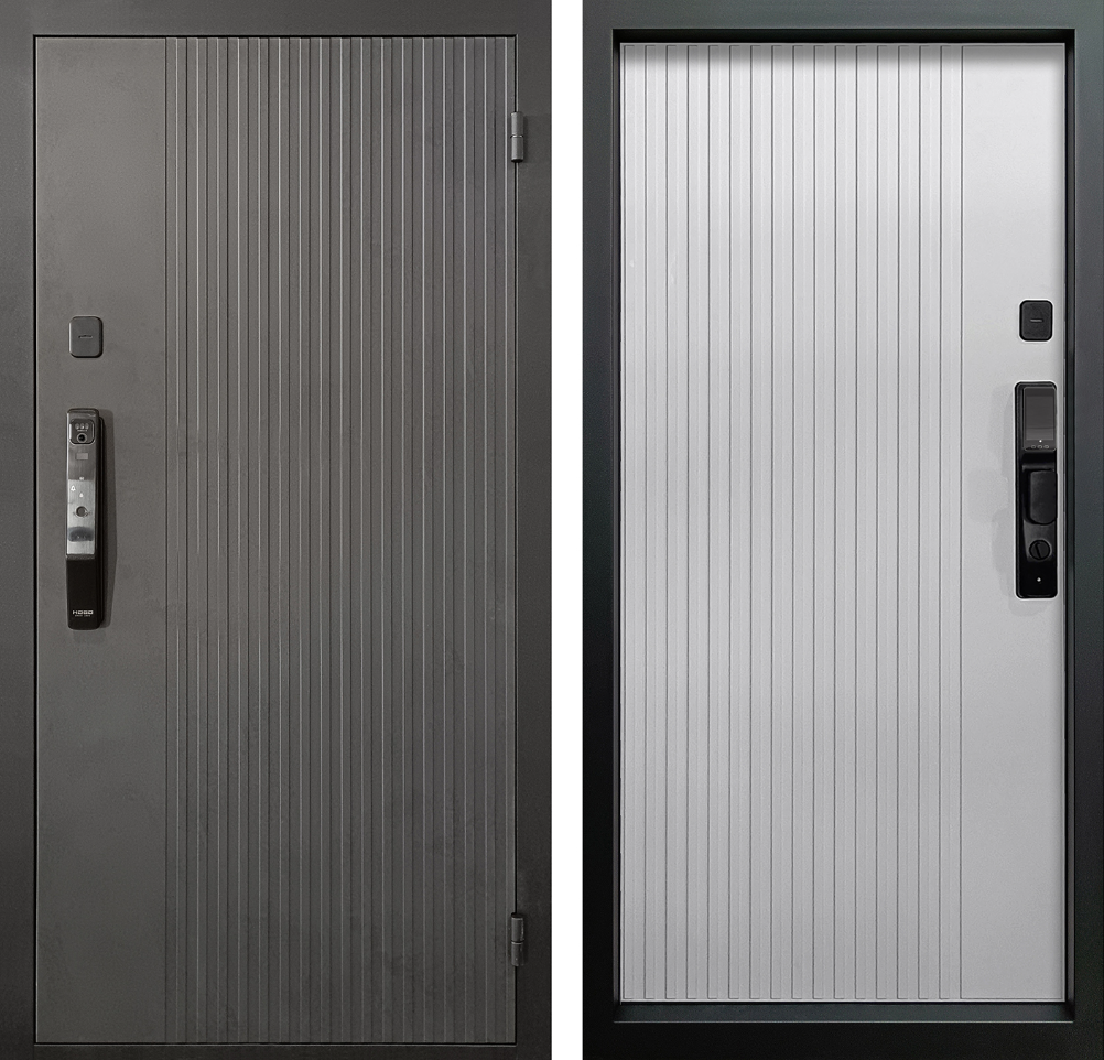 Бетон графит/Белоснежный