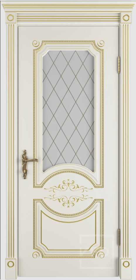 Слоновая кость эмаль патина золото